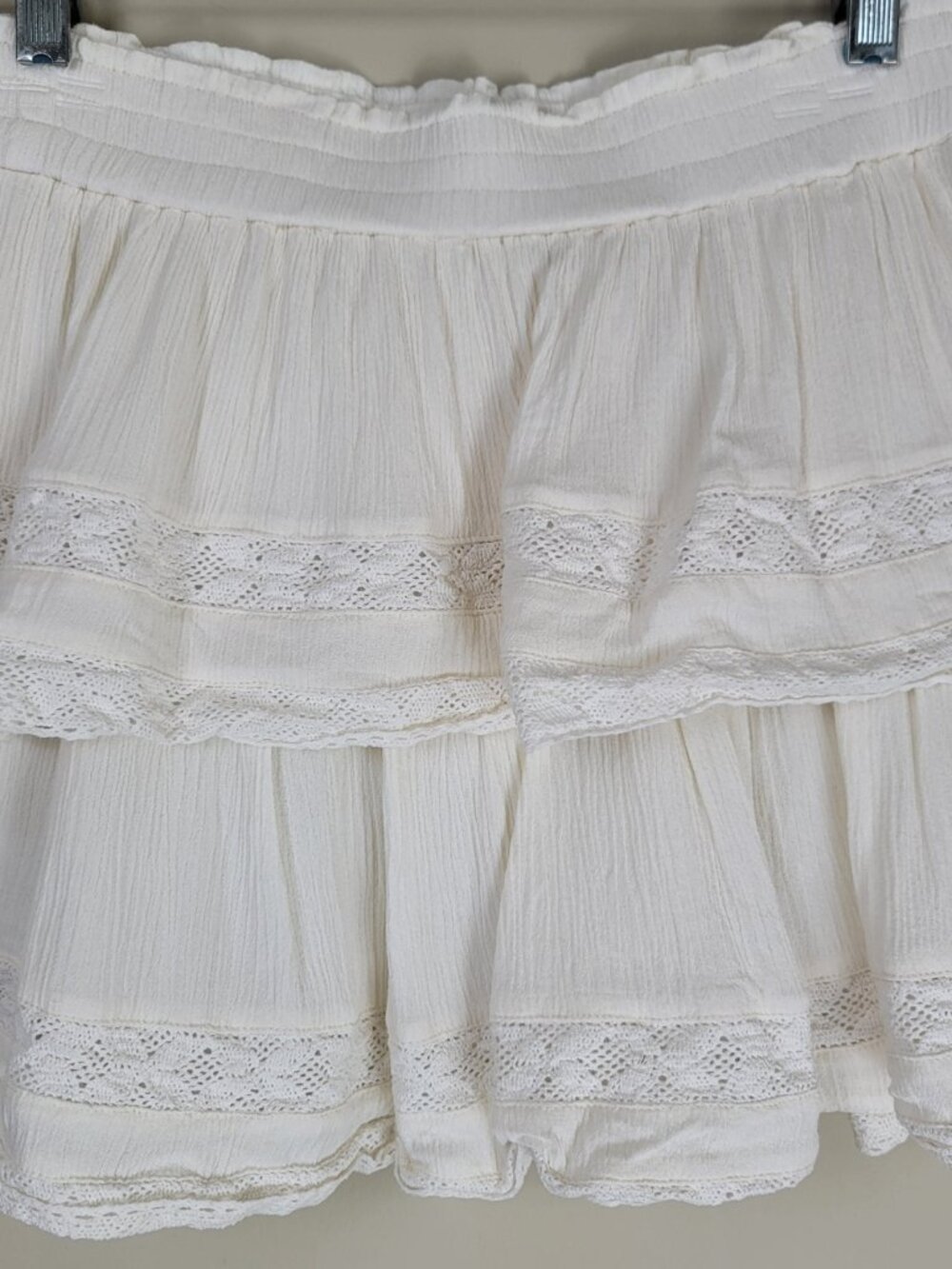 Chelsea & Violet Lace Matching Set Boho Coquette Top & Tiered Mini Skirt S M - Picture 11 of 14